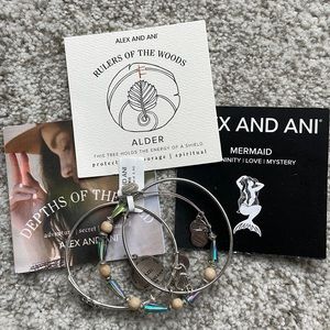 Alex and Ani bracelet set